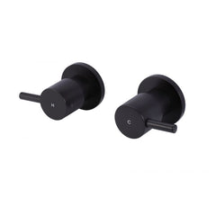 Meir Round Pin Wall Top Assemblies Black MW06