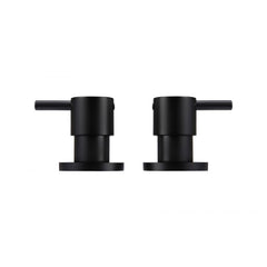 Meir Round Pin Wall Top Assemblies Black MW06