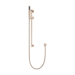 Meir Round Single Function Shower and Rail Champagne
