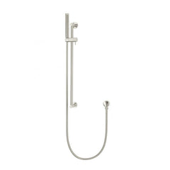 Meir Round Single Function Shower and Rail Brushed Nickel