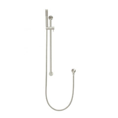 Meir Round Single Function Shower and Rail Brushed Nickel