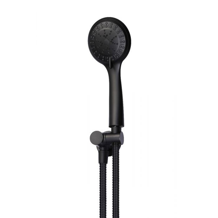 Meir 3 Function Round Shower On Bracket Matte Black