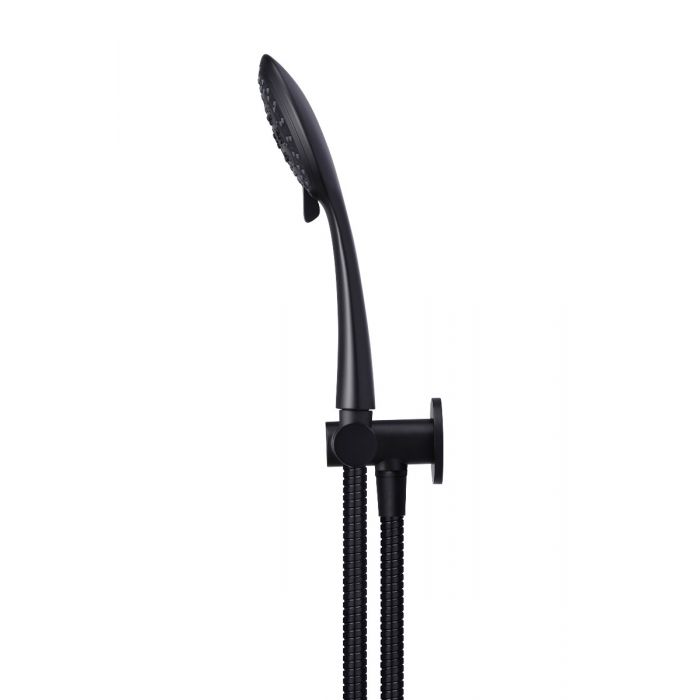 Meir 3 Function Round Shower On Bracket Matte Black