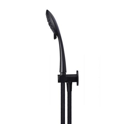 Meir 3 Function Round Shower On Bracket Matte Black