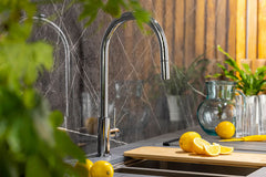Naples Pull Out Sink Mixer - Chrome