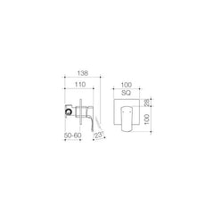 Dorf Napolean Bath Shower Mixer