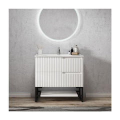 Otti 900mm Noosa CABINET ONLY Matte White