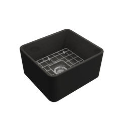 Turner Hastings Novi 50 x 46 Black Fine Fireclay Butler Sink
