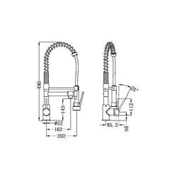 Nero Gamma Multi Function Sink Mixer