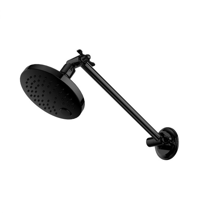 Nero X Plus All Directional Shower Rose and Arm - Matte Black