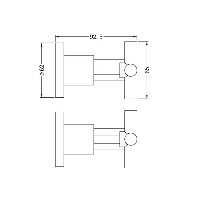 Nero X Plus Wall Top Assemblies - Matte Black
