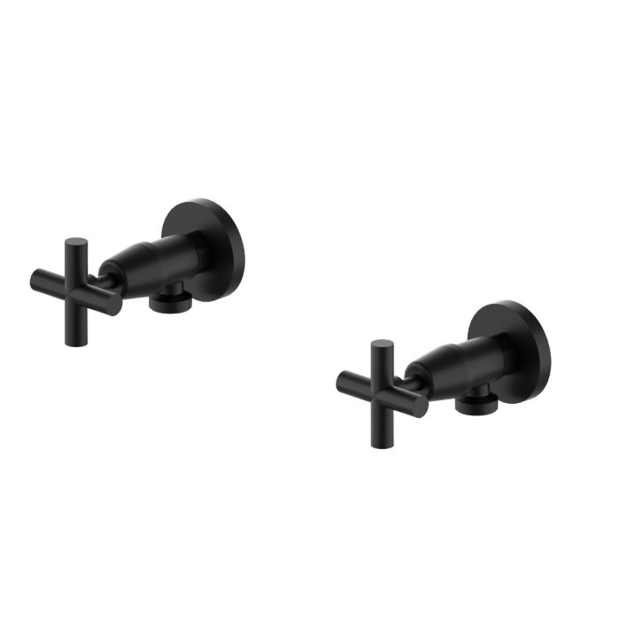 Nero X Plus Washing Machine Taps - Matte Black