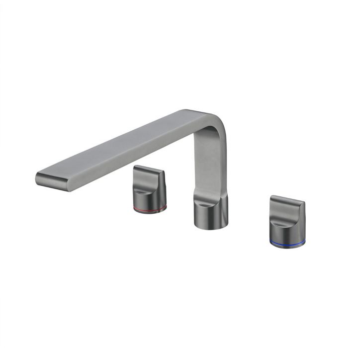 Nero Pearl Bath Set - Gun Metal Grey