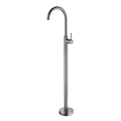 Nero Dolce Floor Mounted Bath Filler Mixer - Graphite