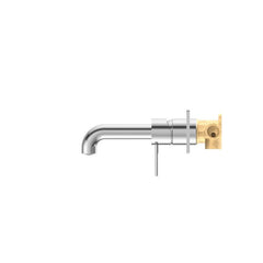Mecca Wall Basin Mixer Combination w/ Plate - Chrome