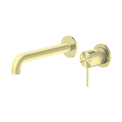 Mecca Wall Basin Mixer Combination Seperate Plate - Brushed Gold