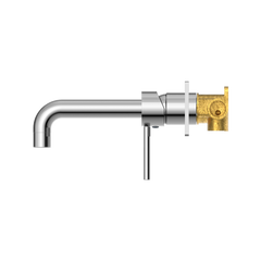 Dolce Angled Wall Basin Mixer - Chrome