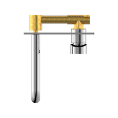 Dolce Angled Wall Basin Mixer - Chrome