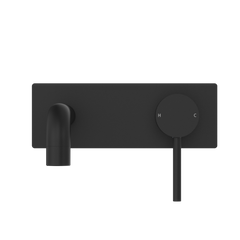 Dolce Angled Wall Basin Mixer - Matte Black