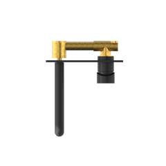 Dolce Angled Wall Basin Mixer - Matte Black
