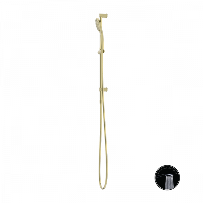Nero Opal 3 Function Rail Shower w/ Air Shower Brushed Gold