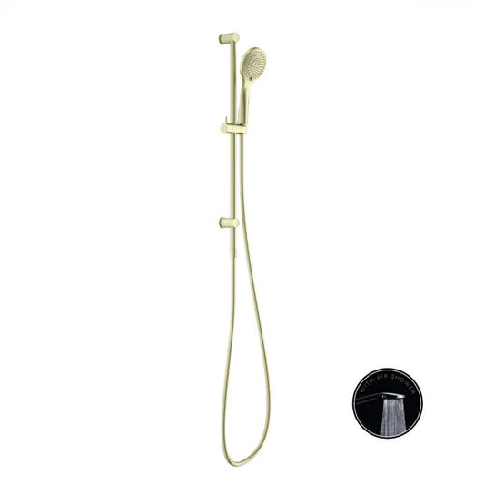 Nero Opal 3 Function Rail Shower w/ Air Shower Brushed Gold