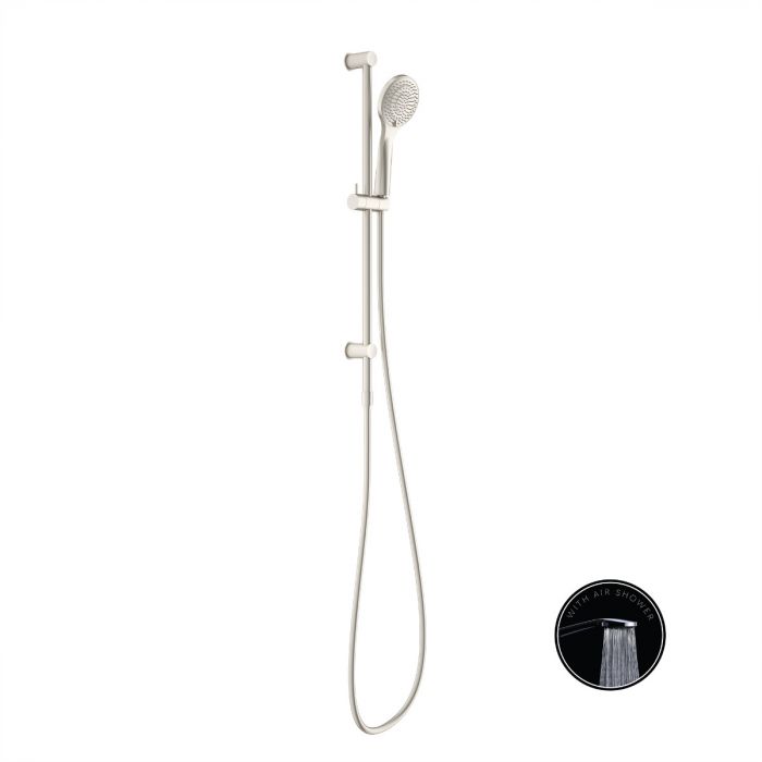 Nero Opal 3 Function Rail Shower w/ Air Shower Brushed Nickel
