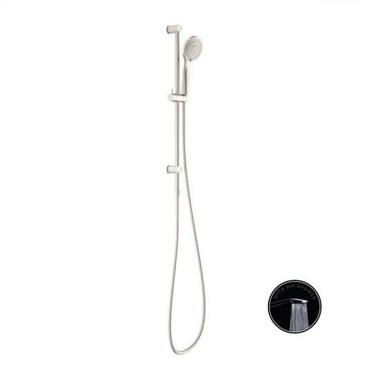Nero Opal 3 Function Rail Shower w/ Air Shower Brushed Nickel