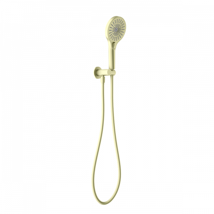 Nero Opal Shower on Bracket - Brushed Gold