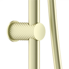 Nero Opal Shower and Rail Brushed Gold Finish - Top Inlet