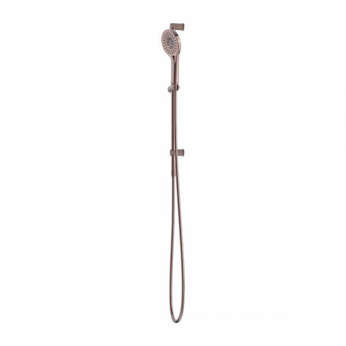 Nero Opal Shower and Rail Brushed Bronze Finish - Top Inlet