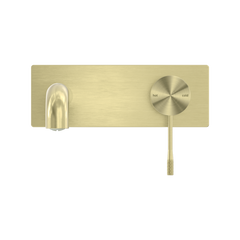 Opal Wall Basin Mixer Brushed Gold