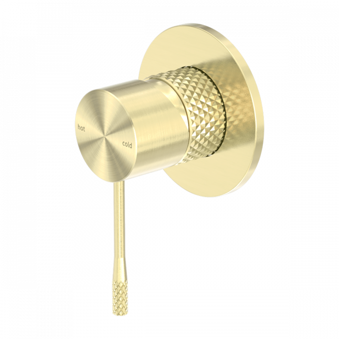 Opal Wall Shower Bath Mixer Brushed Gold