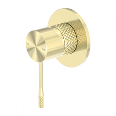 Opal Wall Shower Bath Mixer Brushed Gold