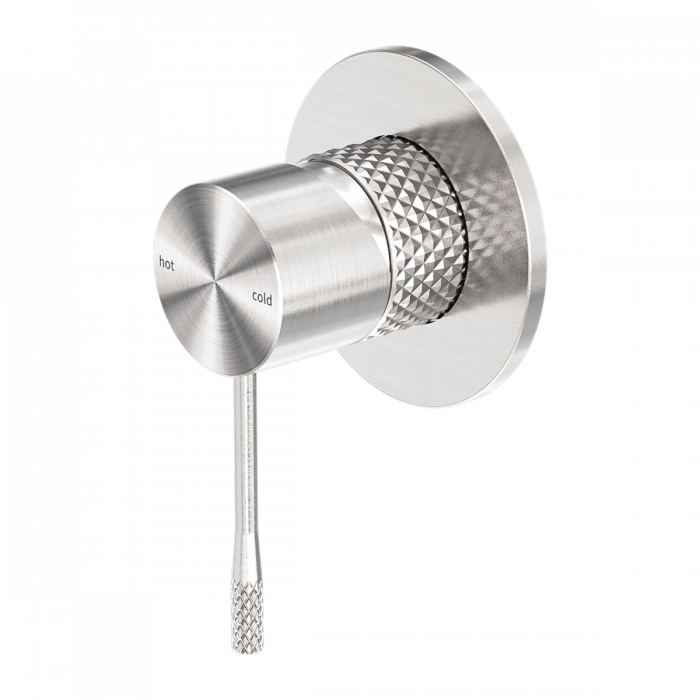 Opal Wall Shower Bath Mixer Brushed Nickel