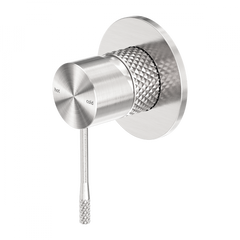 Opal Wall Shower Bath Mixer Brushed Nickel