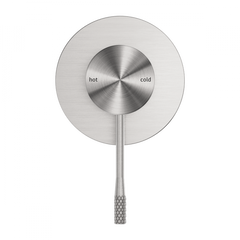 Opal Wall Shower Bath Mixer Brushed Nickel