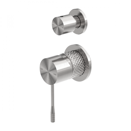Opal Wall Shower Bath Mixer W/Divertor (Less Plate) Brushed Nickel