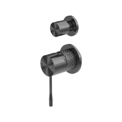 Opal Wall Shower Bath Mixer W/Divertor (Less Plate) Graphite