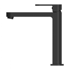 Nero Ecco Tall Basin Mixer - Matte Black