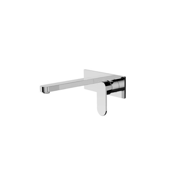 Nero Ecco Wall Combination Basin Mixer - Chrome