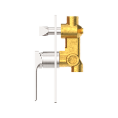 Nero Ecco Shower Mixer W/ Divertor - Brushed Nickel