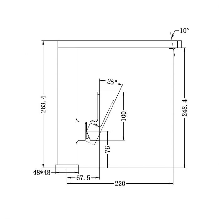 Celia YSW3015-07 Kitchen Sink Mixer - Chrome