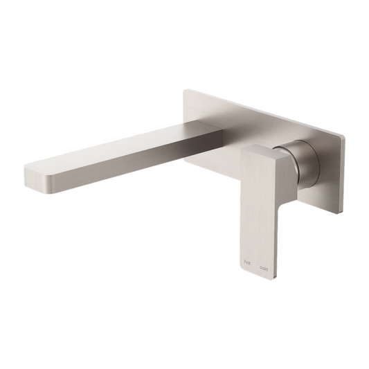 Celia Wall Combination Basin Mixer - Brushed Nickel