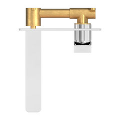 Celia Wall Combination Basin Mixer - Chrome