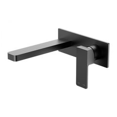 Celia Wall Combination Basin Mixer - Matte Black