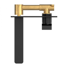 Celia Wall Combination Basin Mixer - Matte Black