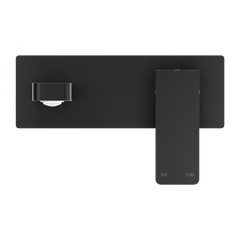 Celia Wall Combination Basin Mixer - Matte Black