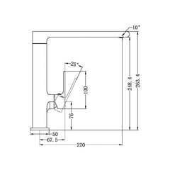 Bianca Kitchen Sink Mixer - Brushed Nickel