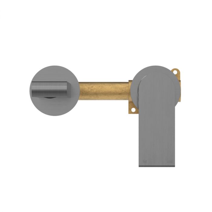 Bianca Wall (Sep Plate) Basin Mixer 187mm Spout Chrome, Matte Black, Gun Metal Grey, Brushed Nickel, Brushed Gold
